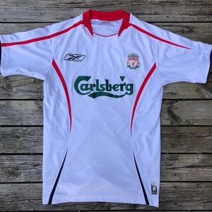 2000s liverpool carlsberg fc white jersey